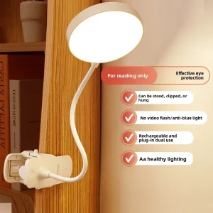 Study specific Eye protecting LED Desk Lamp Bedside Function Clamp on Night Light for Dormitory Use Touch Control Charging Gift