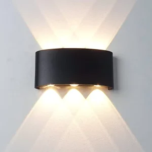 Sunled Up and Down Waterproof IP65 10W AC Powered Warm White LED Wall Outdoor Lamp Aluminum Wall Mounted Garden Porch Light