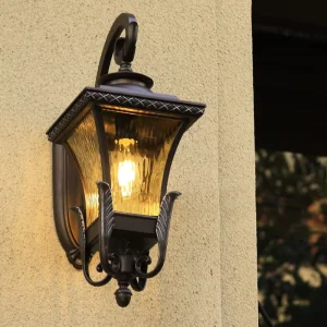 Super Quality IP54 Wall Lamp Aluminum Classic Vintage Outdoor Lighting LED Light Source Antique Style
