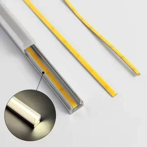Super Slim 3mm Cob Led Strip Light 12v 400led m Warm Cool White Flexible Linear Tape Lights Bar 5v for Car Room Decoration Ip20