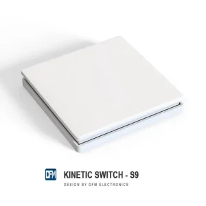 Surface-Mount Kinetic Wireless Wall Switch 2-Gang Self-Powered RF433 Remote Switch