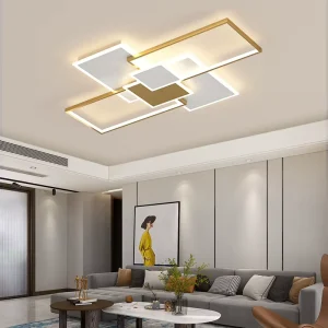 Surface-Mounted 54W Acrylic Multiple-Square LED Ceiling Light for Bedroom Home