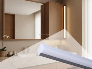 Surface-Mounted Aluminum LED Cabinet Light for Bathroom Vanity Mirror and Rear Shelf Back Panel Lighting YB1038-0