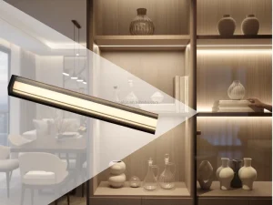 Surface-Mounted LED Cabinet Light with Double Diffuser for Shelf and Vanity Mirror Lighting YB1037-0