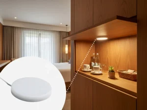 Surface Mounted Under Cabinet LED Light Plastic Shade DC 12V for Kitchen Countertop and Furniture Lighting 5017-22