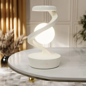 Suspended RGB Night Light Atmosphere Light Wireless Charging Table Lamp for Mobile Phones Creative Bedside Lamp for Bedroom