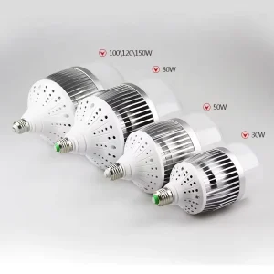 T Bulb Aluminum E27 E40 LED Bulb No-Flicker