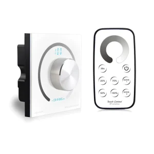 T1+K1 0-10V Remote Light Dimmer Controller, Rotary LED Dimmer Switch, 220V