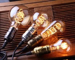 T45 A19 ST64 G80 G95 G125 Dimmable Spiral LED Filament Light Bulb 3W 2200K E27 110V 220V