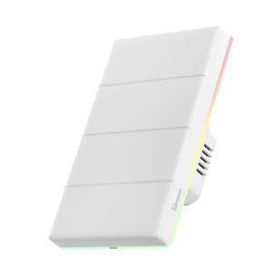 T5 4C 120 Smart WiFi Touch Wall Switch with Timer, Scene Control and LED Light