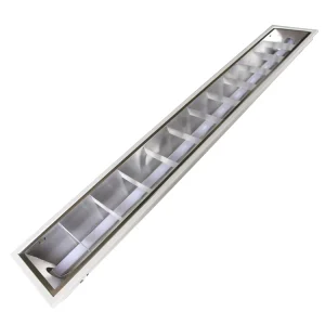T8 Tube Light CE RoHS Embedded Modern G13 1×4 1200x180mm 3x18W LED Grille Lamp Fixture AC86-265V 6000K Daylight