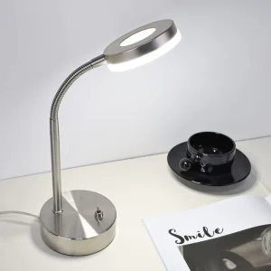 TIANHUA Modern Simplicity LED Desk Lamp Cordless Metal Craft Touch Control Eye Caring Dimmable Battery Powered PC Shade Reading