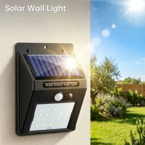 TOACH IP65 Waterproof Wireless Security Solar Garden Light LED Solar Wall Lights for Patio Landscape DC Power Glass