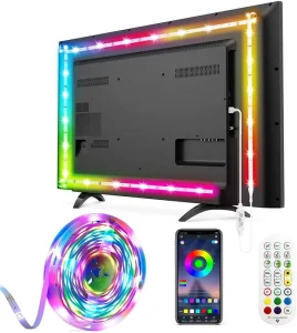 TV Backlight 5V USB RGBIC LED Strip Light with Smart App