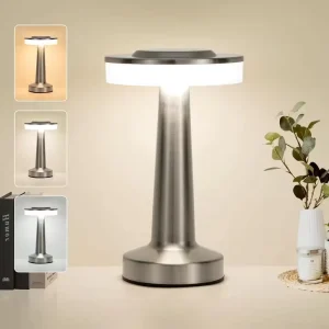 Table Lamp LED Touch Sensor Desktop Night Light Rechargeable Wireless Reading Lamp for Restaurant Hotel Bar Bedroom Decor Light
