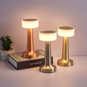 Table Lamps for Living Room Bedroom Desk Lamp Bedside Cordless Nightstand Side with Modern Contemporary Small Table Lamps