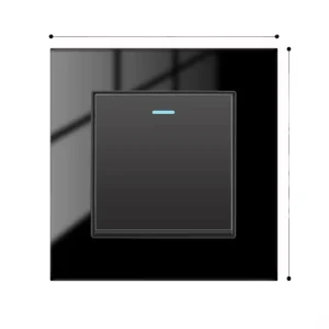 Tempered Glass Panel UK 13A 250V Single-Pole 3 Gang 1 Way or 2 Way Wall Switch Socket