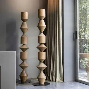 The Floor Lamp Beside the Sofa in the Simple Living Room Decorates the Bedroom with a Retro and High end Standing Floor Lamp