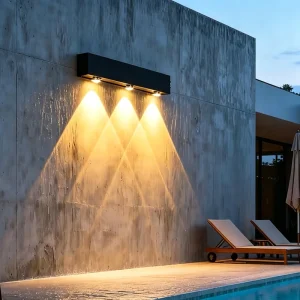 The Latest Garden Landscape Solar LED Wall Lights for Home Aluminum Solar Wall Washer Light Outdoor Solar Wall Light