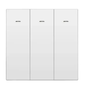 Three Gang One Way Ultra-Slim Wall Switch and Three Gang Two Way European Standard Switch with Light