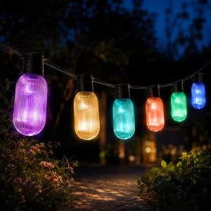 Timer Controlled Patio String Lights with Remote Control Lights and LED String Lights for Holiday Auto Lighting Kit