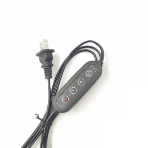 Timer Dimmer Switch with US Plug and Light Fixture Wire for Chandelier Lighting