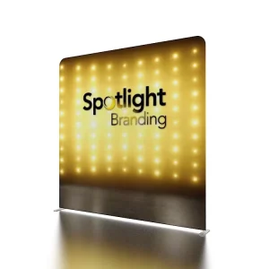 Tool-Free 10 ft Aluminum Frame Trade Show Booth Display with 3 m Pillowcase Tension Fabric Backdrop