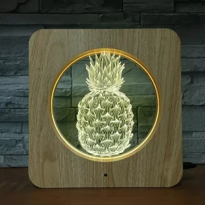 Top Seller Acrylic ABS Customizable Photo Frame Night Light with Touch Control for Living Room Middle Size