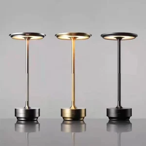 Touch Control Dimmable Night Light Aluminum Atmosphere Rechargeable Bar Light Metal Decorative Table Lamp
