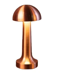 Touch Rechargeable Metal Glowing Mushroom Night Light Bar Desktop Atmosphere Table Lamp