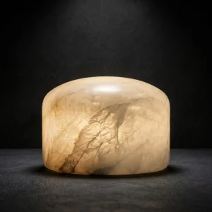 Touch Sensor Premium Hand Polished Alabaster LED Desk Lamp Rechargeable Decorative Stone Light Hotel Lounge Decor Table Lamp