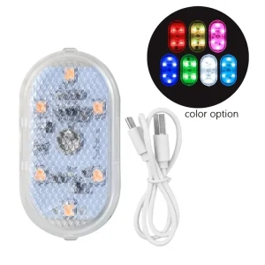 Touch Sensor USB LED Ambient Car Interior Light, Wireless, Colorful