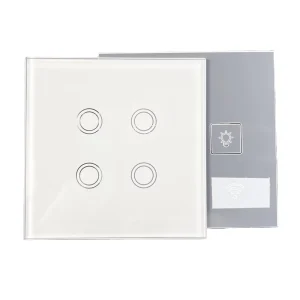Touch Switch for Smart Home System Wall Light Switch LED Touch Screen Glass Panel