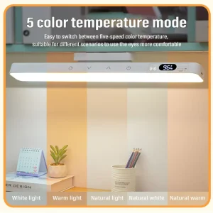 Touch Table Lamp Magnetic Desk Lamp Built-in 2500mAh Battery for Reading Cabinet Mirror Bedside Rechargeable Night Light