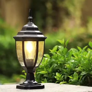 Traditional Aluminum LED Garden Lamp Waterproof Pillar Outdoor Courtyard Villa Landscape Lawn 4000K