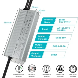 Transformer 100W 240W 320W 400W 500W 650W 730W 800W 1000W 110V 220V 240V 277V DC28-56V LED Driver
