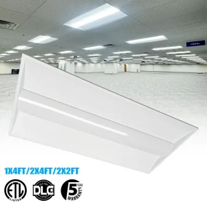 Troffer Lighting 2×4 2×2 Office Workshop Lighting Led Panel Recessed Shop Lights With US Warehouse ETL DLC