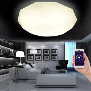 Tuya Intelligent Music Lamp WiFi Modern Simple Children’s Room Study Bedroom Lamp LED Ceiling Lamp