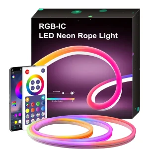 Tuya RGBIC Smart Strip Lights Neon Rope with Music Sync TV Backlight IP68 DIY Bar for Living Room Life App & LED Wifi Controlled