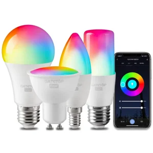 Tuya Smart WiFi RGB Globe LED Bulb A60 C37 GU10 T37 AC Warm White Office Use