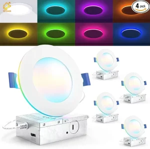 Tuya WIFI Smart Zigbee Slim RGBW Panel Light with Night Light Led Lamps for Home Room Lights square Led Ceiling Lamps for Home