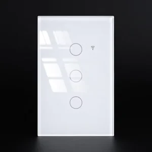 Tuya Wifi ZigBee Smart Light Switch US 3 Gang Touch Button Wall Switch Work With Alexa Google Home Neutral No Neutral Required