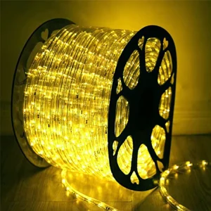 Two-Line LED Backlight Strip Round Tube Transparent PVC Waterproof Warm White Landscape Outdoor Lighting