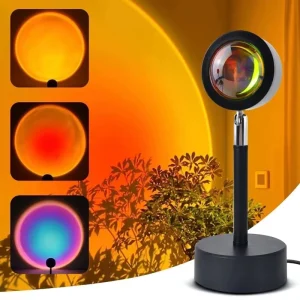 UFO Sunset 16-Color USB RGB LED Projection Lamp