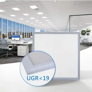 UGR 19 Low Glare Flicker-Free 600×600 595×595 40W 48W CE RoHS Backlit Office Panel Lights