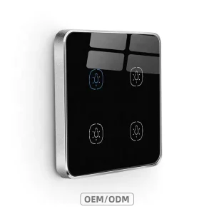 UK/EU WiFi 4-Gang Glass 10A Touch Wall Light Switch