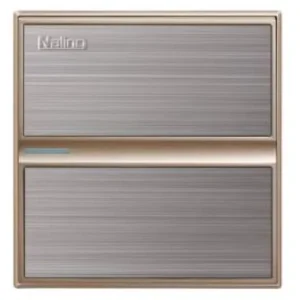 UK Standard 1 Gang 1 Way Wall Switch Stainless Steel Champagne Panel Home Use Durable