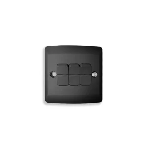 UK Standard 3 Gang 1 Way PC Wall-Mounted Light Switch 10A
