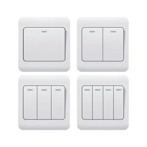 UK Standard 86-Type Rocker Wall Switch, 45A 250V, IP20, PC Panel, Middle East and Africa Use
