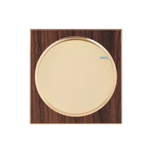 UK Standard Flush-Mounted Wood-Grain 86-Type Wall Switch, Flame-Retardant, IP20